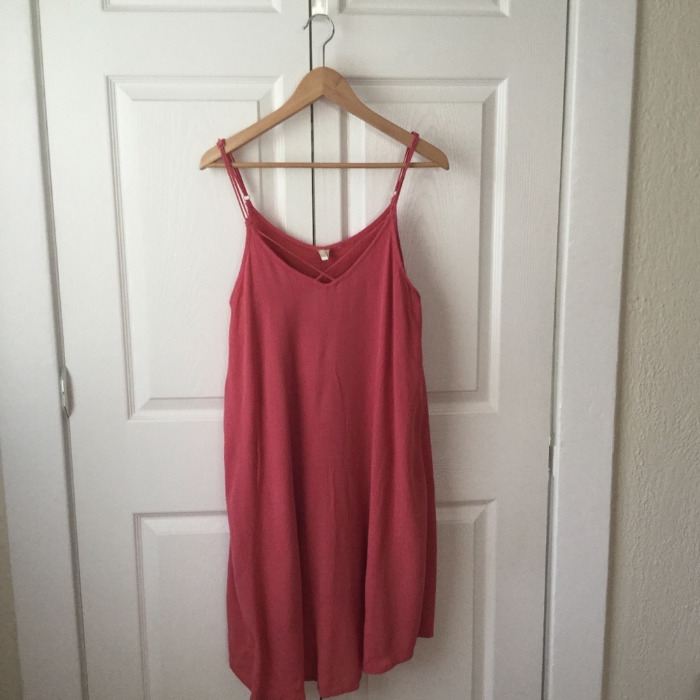 Roxy Shift Dress Pink Mauve Size Large Flowy